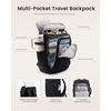 image:imageLOVEVOOK Travel Backpack for Women amp Men 25L Airline Approved Personal Item Carry On Backpack Lightweight with 2 Packing Cubes Waterproof Daypack for Work Gym amp Weekend Travel Slate GreenBlackBlack