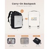 image:imageLOVEVOOK Travel Backpack for Women amp Men 25L Airline Approved Personal Item Carry On Backpack Lightweight with 2 Packing Cubes Waterproof Daypack for Work Gym amp Weekend Travel Slate GreenBlackBeigeblackorange