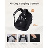 image:imageLOVEVOOK Travel Backpack for Women amp Men 25L Airline Approved Personal Item Carry On Backpack Lightweight with 2 Packing Cubes Waterproof Daypack for Work Gym amp Weekend Travel Slate GreenBlackBlack