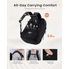image:imageLOVEVOOK Travel Backpack for Women amp Men 25L Airline Approved Personal Item Carry On Backpack Lightweight with 2 Packing Cubes Waterproof Daypack for Work Gym amp Weekend Travel Slate GreenBlackBeigeblackorange