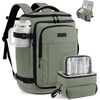 image:imageLOVEVOOK Travel Backpack for Women amp Men 25L Airline Approved Personal Item Carry On Backpack Lightweight with 2 Packing Cubes Waterproof Daypack for Work Gym amp Weekend Travel Slate GreenBlackSlate Greenblack