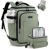 image:imageLOVEVOOK Travel Backpack for Women amp Men 25L Airline Approved Personal Item Carry On Backpack Lightweight with 2 Packing Cubes Waterproof Daypack for Work Gym amp Weekend Travel Slate GreenBlackSlate Greenblack