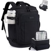 image:imageLOVEVOOK Travel Backpack for Women amp Men 25L Airline Approved Personal Item Carry On Backpack Lightweight with 2 Packing Cubes Waterproof Daypack for Work Gym amp Weekend Travel Slate GreenBlackBlack