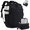 image:imageLOVEVOOK Travel Backpack for Women amp Men 25L Airline Approved Personal Item Carry On Backpack Lightweight with 2 Packing Cubes Waterproof Daypack for Work Gym amp Weekend Travel Slate GreenBlackBlack