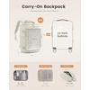 image:imageLOVEVOOK Travel Backpack for Women amp Men 25L Airline Approved Personal Item Carry On Backpack Lightweight with 2 Packing Cubes Waterproof Daypack for Work Gym amp Weekend Travel Slate GreenBlackBeige Gray
