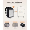 image:imageLOVEVOOK Travel Backpack for Women amp Men 25L Airline Approved Personal Item Carry On Backpack Lightweight with 2 Packing Cubes Waterproof Daypack for Work Gym amp Weekend Travel Slate GreenBlackBlack
