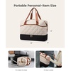 image:imageLOVEVOOK Travel Carry On Bag for Women Lightweight Weekender Bags with Shoe Compartment Wet Pocket Hospital Overnight Bags for Women Labor Delivery Personal Item Duffle Bag for Gym SportWhite  Brown