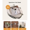 image:imageLOVEVOOK Travel Carry On Bag for Women Lightweight Weekender Bags with Shoe Compartment Wet Pocket Hospital Overnight Bags for Women Labor Delivery Personal Item Duffle Bag for Gym SportWhite  Pink