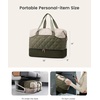 image:imageLOVEVOOK Travel Carry On Bag for Women Lightweight Weekender Bags with Shoe Compartment Wet Pocket Hospital Overnight Bags for Women Labor Delivery Personal Item Duffle Bag for Gym SportWhite  Green
