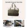 image:imageLOVEVOOK Travel Carry On Bag for Women Lightweight Weekender Bags with Shoe Compartment Wet Pocket Hospital Overnight Bags for Women Labor Delivery Personal Item Duffle Bag for Gym SportWhite  Green