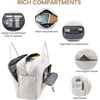 image:imageLOVEVOOK Travel Duffle Bag  Womens Weekender Carry On Overnight Laptop amp Gym Bag With ToiletryShoe Pocket Hospital Labor BagZ4pcsBeige