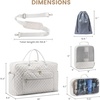 image:imageLOVEVOOK Travel Duffle Bag  Womens Weekender Carry On Overnight Laptop amp Gym Bag With ToiletryShoe Pocket Hospital Labor BagZ4pcsBeige