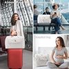 image:imageLOVEVOOK Travel Duffle Bag  Womens Weekender Carry On Overnight Laptop amp Gym Bag With ToiletryShoe Pocket Hospital Labor BagZ4pcsBeige