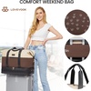 image:imageLOVEVOOK Travel Duffle Bag for Women Large3 Pcs Khakicoffeblack