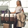 image:imageLOVEVOOK Travel Duffle Bag for Women Large3 Pcs Khakicoffeblack