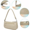 image:imageLoiral Small Purse for Women Retro Classic Tote HandBag Shoulder Bags Clutch PurseCloud Beige