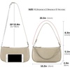 image:imageLoiral Small Purse for Women Retro Classic Tote HandBag Shoulder Bags Clutch PurseCloud Beige