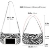 image:imageLoiral Small Purse for Women Retro Classic Tote HandBag Shoulder Bags Clutch PurseZebra