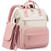 image:imageLOVEVOOK Diaper Bag Backpack Baby Bag with Changing Station Large Diaper Backpack for Mom Dads Waterproof Mommy Bag for Boy and Girl Travel Essential Baby Shower BlackBeigePinkbeige