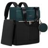 image:imageLOVEVOOK Diaper Bag BackpackTote Bag with Insulated Pockets Changing Pad  Diaper Tote BagChanging PadLarge BagPacifier CaseAntiTheft156 Inch Laptop Backpack for WomenBlackgreen