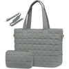image:imageLOVEVOOK Laptop Tote Bag for Women 156 Inch Large Puffer Work Tote Computer Bags Quilted Womens Shoulder Purse Bag with Zipper Teacher Office Handbag for Travel College Business Gifts BlackGreen