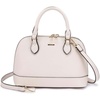 image:imageLOVEVOOK Purse for Women Crossbody Dome Satchel Handbag with Double ZipBeige