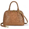 Brown Flower With Cherry Keychain