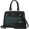 image:imageLOVEVOOK Purses and Handbags for Women Tote Shoulder Bag Satchel Purse and PU Leather Top Handle for ladiesBlackgreen