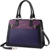 image:imageLOVEVOOK Purses and Handbags for Women Tote Shoulder Bag Satchel Purse and PU Leather Top Handle for ladiesBlackpurpleblue