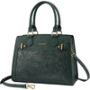 image:imageLOVEVOOK Purses and Handbags for Women Tote Shoulder Bag Satchel Purse and PU Leather Top Handle for ladiesRetro Embossed Green