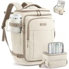 image:imageLOVEVOOK Travel Backpack for Women amp Men 25L Airline Approved Personal Item Carry On Backpack Lightweight with 2 Packing Cubes Waterproof Daypack for Work Gym amp Weekend Travel Slate GreenBlackKhakibeige