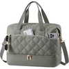 image:imageLOVEVOOK Travel Carry On Bag for Women Lightweight Weekender Bags with Shoe Compartment Wet Pocket Hospital Overnight Bags for Women Labor Delivery Personal Item Duffle Bag for Gym SportSage  Green