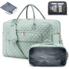 image:imageLOVEVOOK Travel Duffle Bag  Womens Weekender Carry On Overnight Laptop amp Gym Bag With ToiletryShoe Pocket Hospital Labor BagMint Green