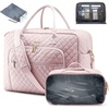 image:imageLOVEVOOK Travel Duffle Bag  Womens Weekender Carry On Overnight Laptop amp Gym Bag With ToiletryShoe Pocket Hospital Labor BagPinkmedium