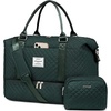 image:imageLOVEVOOK Travel Duffle BagWeekender Bags for Women with Shoe CompartmentCarry on Overnight Bag with Toiletry BagGym Duffel Bag with Wet Pocket Hospital Bags for Labor and DeliveryADark Greena