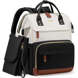 image:imageLOVEVOOK Diaper Bag Backpack Baby Bag with Changing Station Large Diaper Backpack for Mom Dads Waterproof Mommy Bag for Boy and Girl Travel Essential Baby Shower BlackBeigeBlackbeige