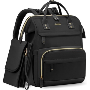 image:imageLOVEVOOK Diaper Bag Backpack Baby Bag with Changing Station Large Diaper Backpack for Mom Dads Waterproof Mommy Bag for Boy and Girl Travel Essential Baby Shower BlackBeigeBlack