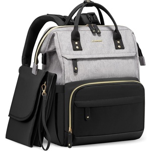 image:imageLOVEVOOK Diaper Bag Backpack Baby Bag with Changing Station Large Diaper Backpack for Mom Dads Waterproof Mommy Bag for Boy and Girl Travel Essential Baby Shower BlackBeigeBlackgrey