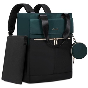 image:imageLOVEVOOK Diaper Bag BackpackTote Bag with Insulated Pockets Changing Pad  Diaper Tote BagChanging PadLarge BagPacifier CaseAntiTheft156 Inch Laptop Backpack for WomenBlackgreen