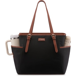 image:imageLOVEVOOK Laptop Tote Bag for WomenLeather Work Computer Briefcase Bag  Large Cup Holder156 Inch Work ToteProfessional BriefcaseTeacher Commuter Shoulder BagOfficeTravelGiftBlackbrown