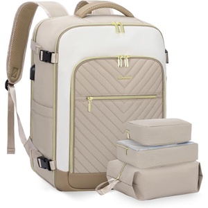 image:imageLOVEVOOK Large Travel Backpack for Women 50L Carry on Backpack Airplane ApprovedTSA Personal Item Travel Bag for Women fits 18 LaptopWaterproof Carry on Bags for airplanes with 3 Packing Cubes