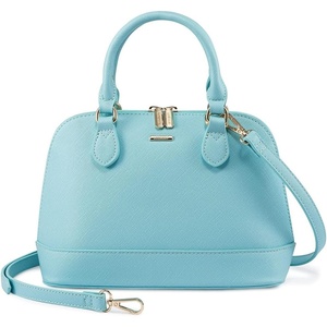image:imageLOVEVOOK Purse for Women Crossbody Dome Satchel Handbag with Double ZipBluegreen