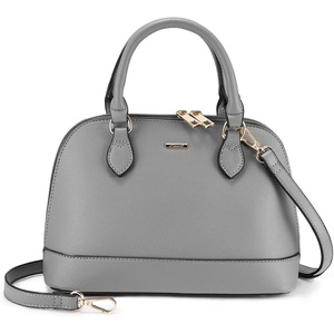 image:imageLOVEVOOK Purse for Women Crossbody Dome Satchel Handbag with Double ZipGrey