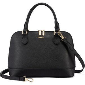 image:imageLOVEVOOK Purse for Women Crossbody Dome Satchel Handbag with Double ZipLargeblack