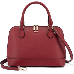 image:imageLOVEVOOK Purse for Women Crossbody Dome Satchel Handbag with Double ZipLargered