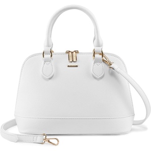 image:imageLOVEVOOK Purse for Women Crossbody Dome Satchel Handbag with Double ZipWhite