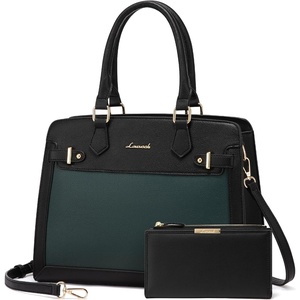 image:imageLOVEVOOK Purses and Handbags for Women Tote Shoulder Bag Satchel Purse and PU Leather Top Handle for ladiesBlackgreen