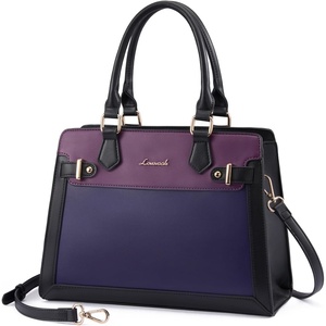 image:imageLOVEVOOK Purses and Handbags for Women Tote Shoulder Bag Satchel Purse and PU Leather Top Handle for ladiesBlackpurpleblue