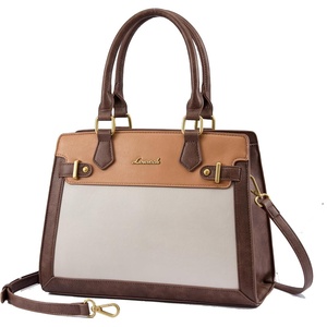 image:imageLOVEVOOK Purses and Handbags for Women Tote Shoulder Bag Satchel Purse and PU Leather Top Handle for ladiesBrownbeigegrey
