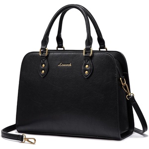 image:imageLOVEVOOK Purses and Handbags for Women VintageStyle Leather Top Handle Shoulder Bag Satchel Tote Crossbody Purse for LadiesBlack
